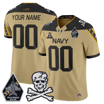 Personalized NM Vapor Limited Custom Jersey - Gold Stitched