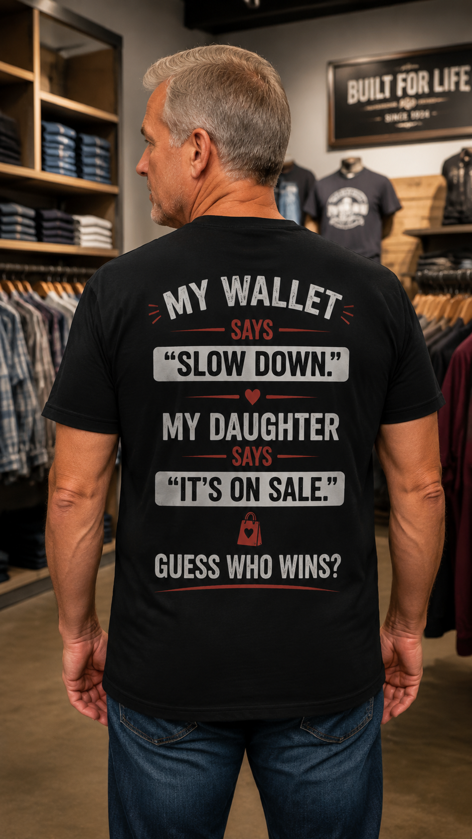 My Wallet Says “Slow Down” Shirt – Funny Protective Dad T-Shirt